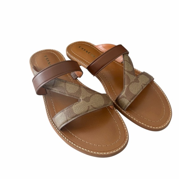 New Coach Harlan Signature Sandals Women’s Size 10 - Picture 2 of 4